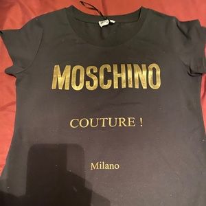 Moschino T-shirt. Never worn. No tags. Brand new